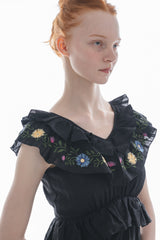 flower embroidery onepiece