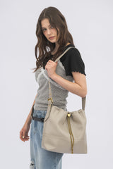 heart charm shoulder bag