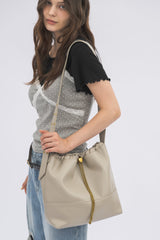 heart charm shoulder bag