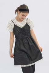 leather frill onepiece