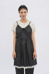 leather frill onepiece