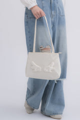 angel satin shoulder bag