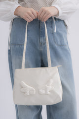 angel satin shoulder bag