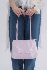 angel satin shoulder bag