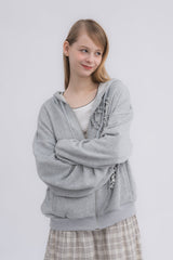 heart frill hoodie