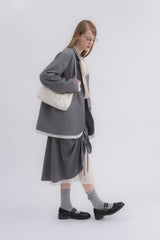 angel satin shoulder bag