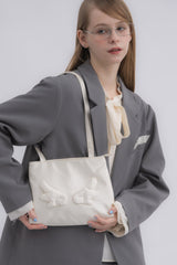 angel satin shoulder bag