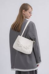 angel satin shoulder bag