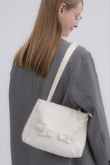 angel satin shoulder bag