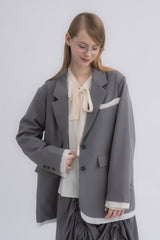 oversized layered jacket