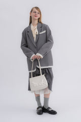 angel satin shoulder bag