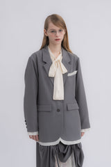 oversized layered jacket