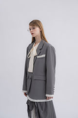 oversized layered jacket