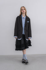 oversized layered jacket