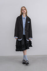 oversized layered jacket