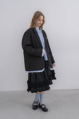 oversized layered jacket