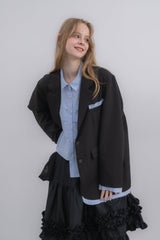 oversized layered jacket