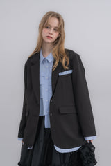 oversized layered jacket