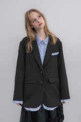 oversized layered jacket