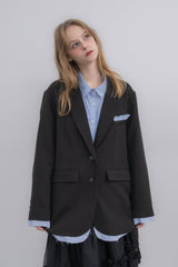 oversized layered jacket