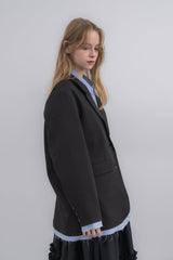 oversized layered jacket