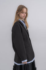 oversized layered jacket