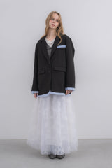 oversized layered jacket