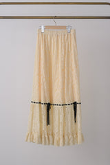 romantic lace ribbon skirt