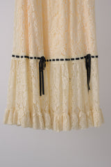 romantic lace ribbon skirt