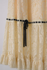 romantic lace ribbon skirt