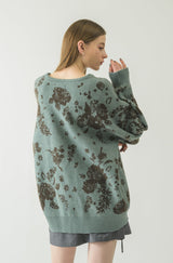 flower china cardigan