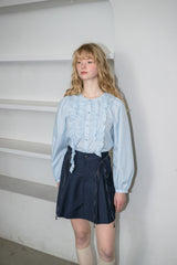 front frill blouse