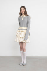 frill polo shirt