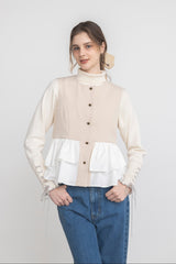 peplum lady vest