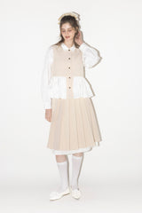peplum lady vest