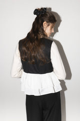 peplum lady vest