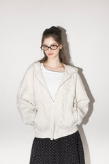 heart frill hoodie