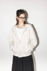 heart frill hoodie