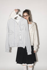 heart frill hoodie