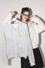 heart frill hoodie