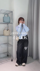 heart damage denim