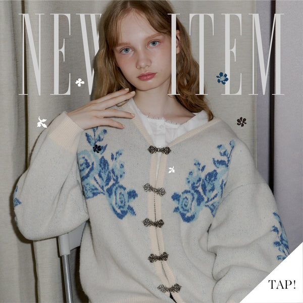 10/15(Wed.)20:00~ Xで大注目のflower china cardigan発売start✨