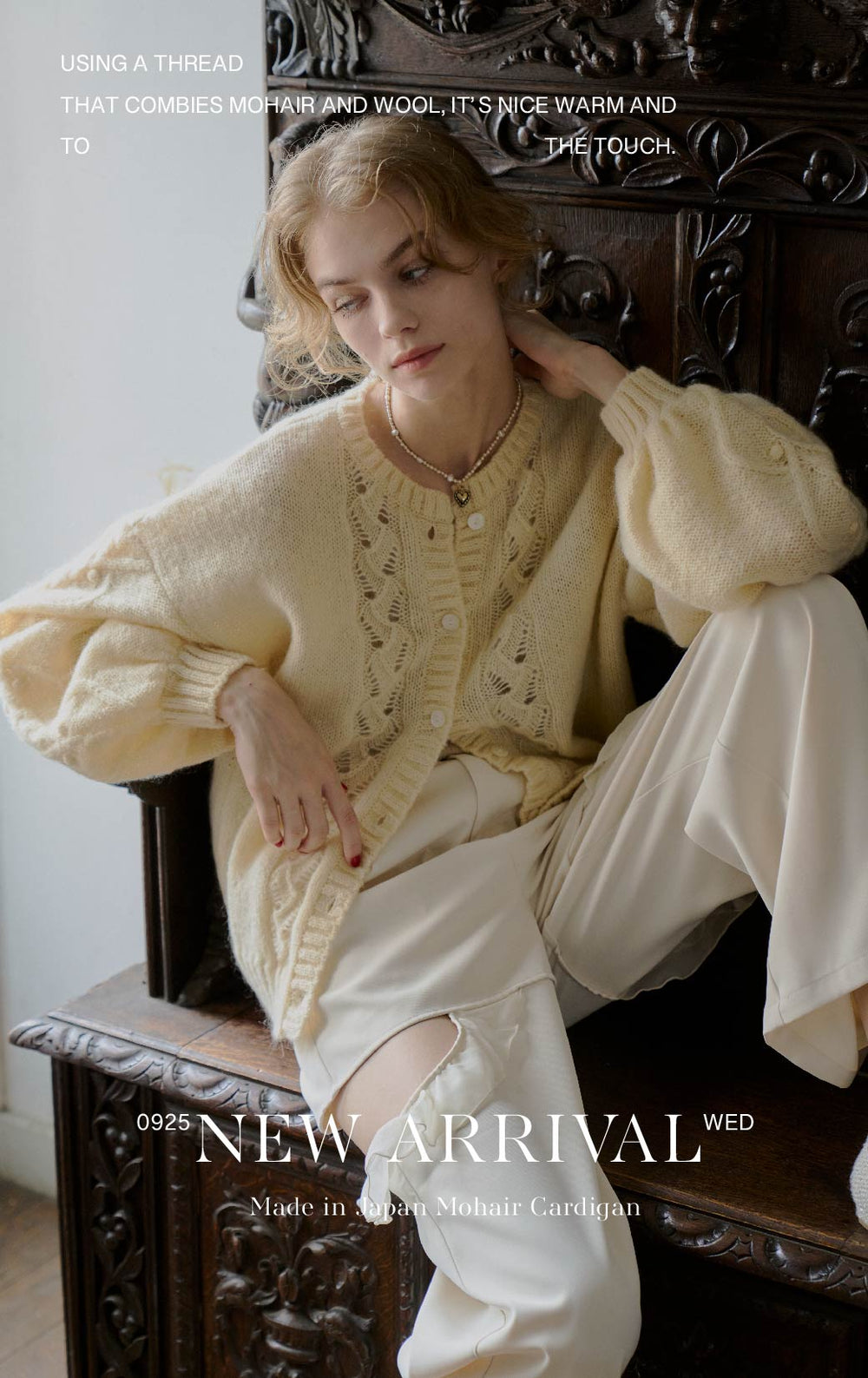 idem イデム made in Japan mohair cardigan made in Japan mohair cardigan – idem