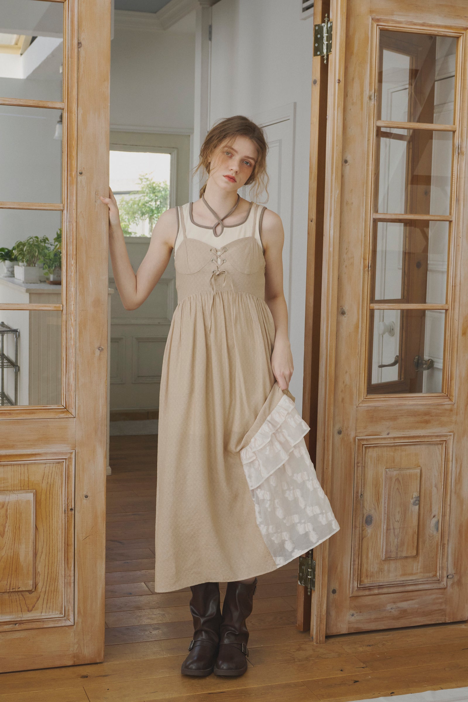 lace up docking onepiece – idem