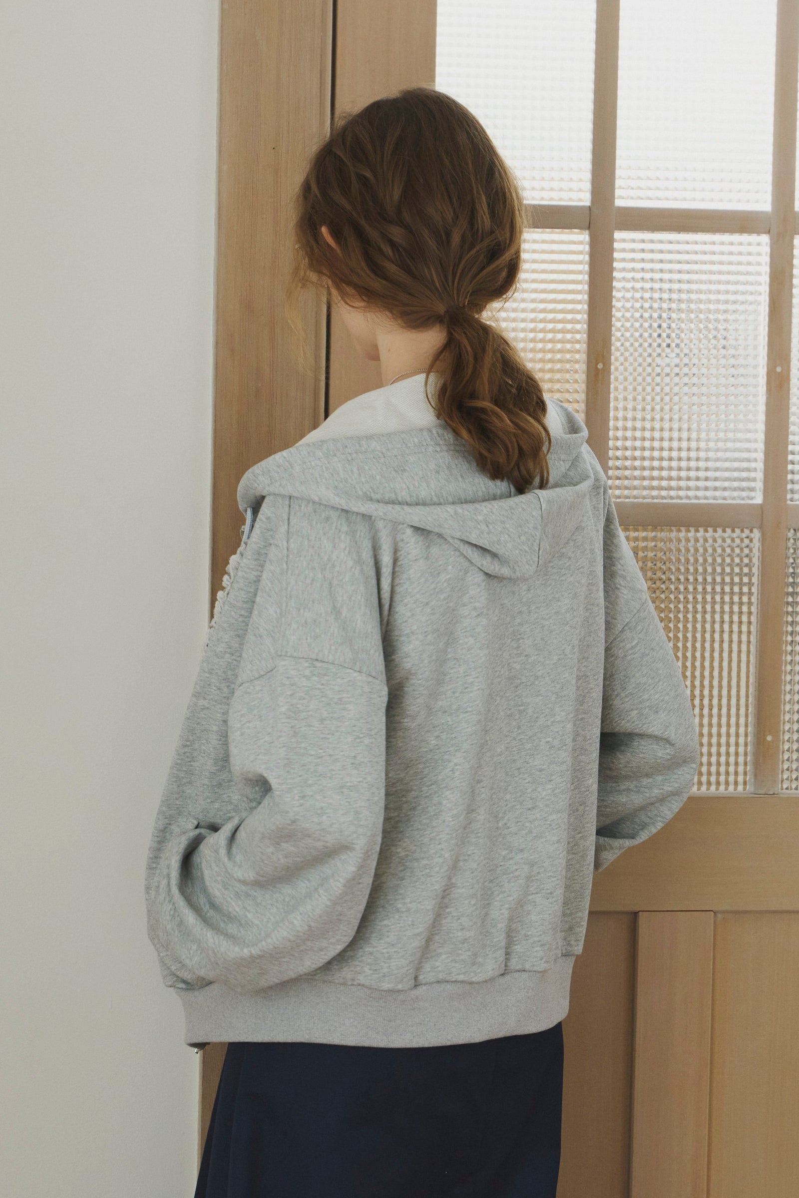 heart frill hoodie – idem