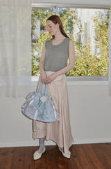 waist sleeve satin skirt