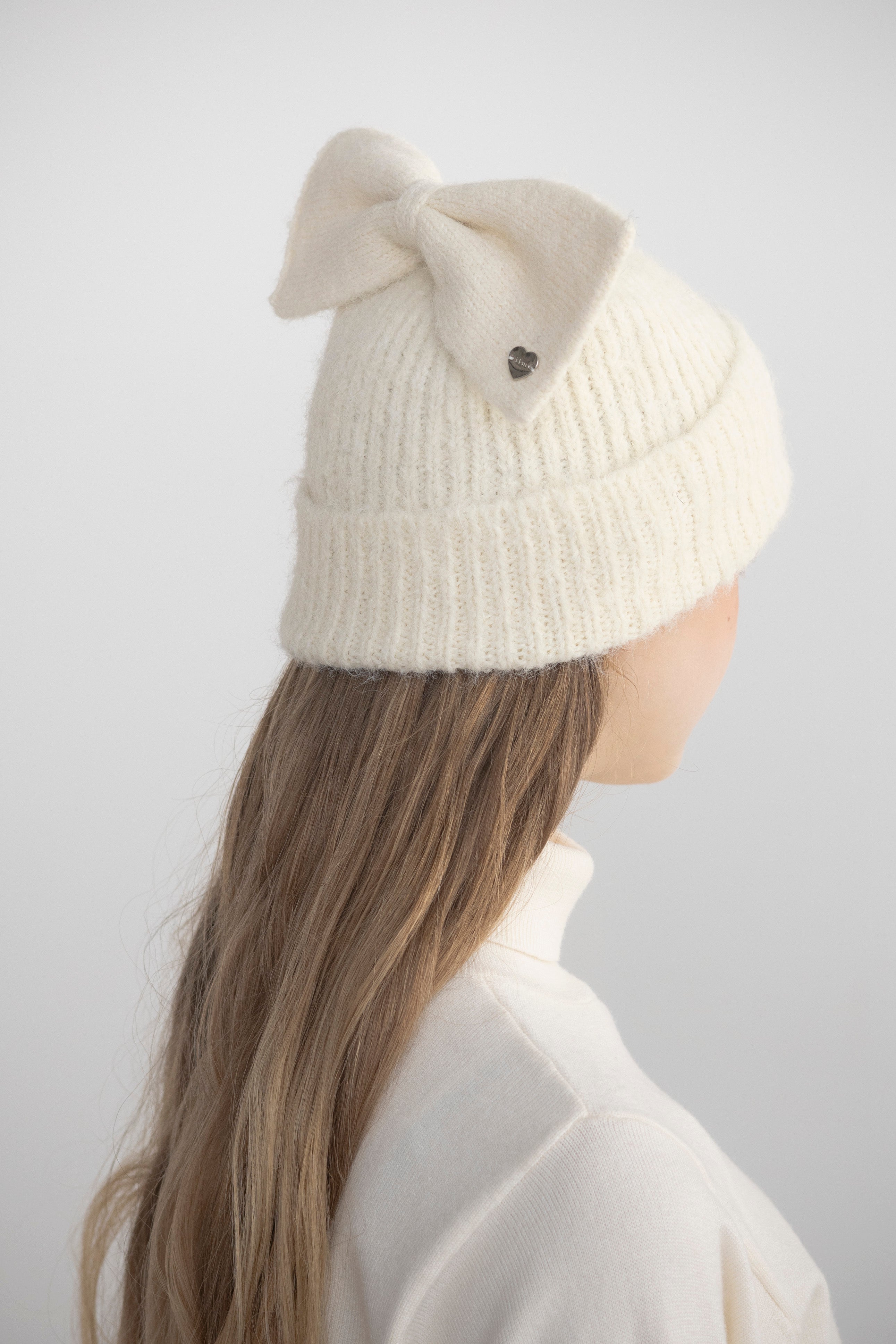 ribbon knit beanie