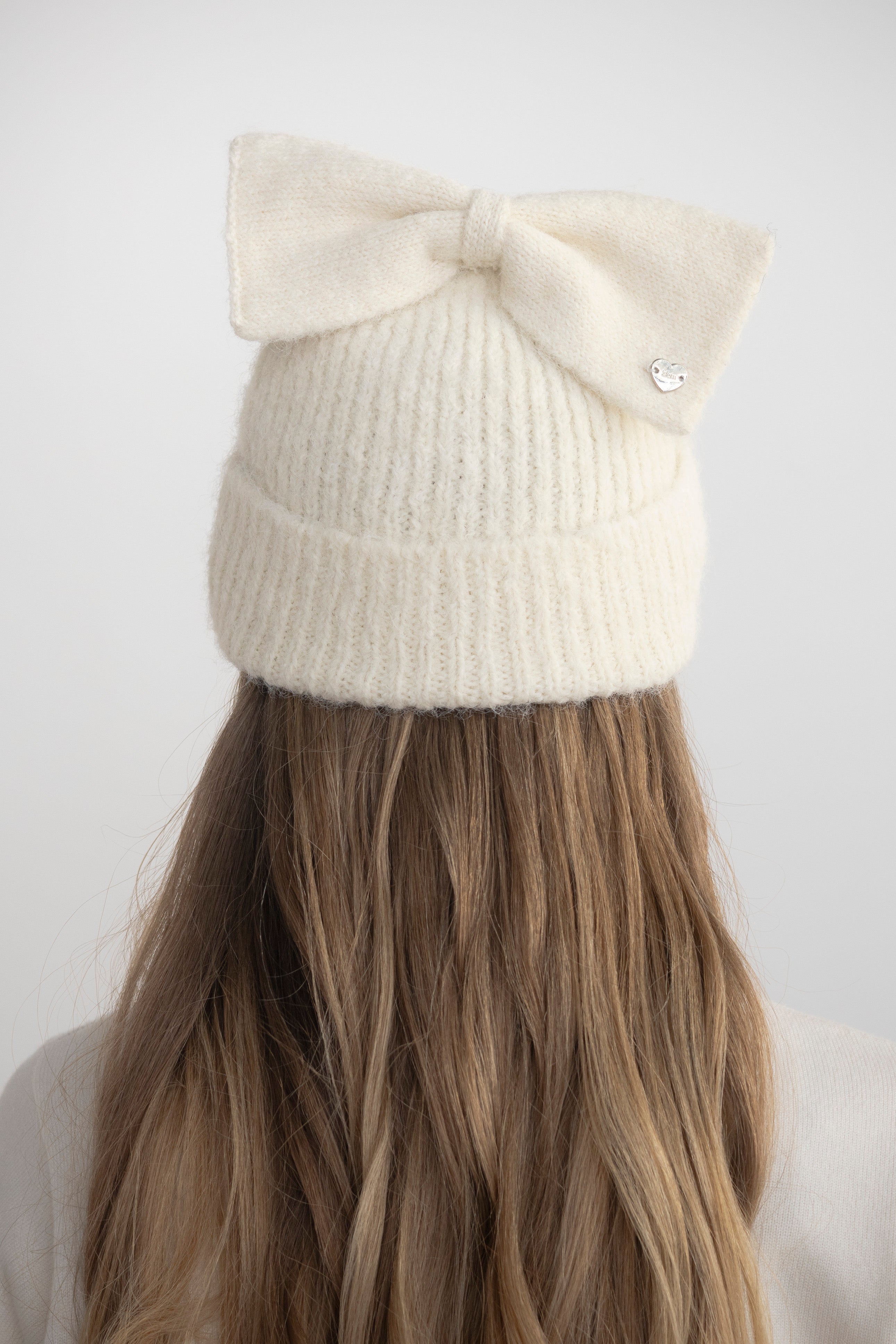 ribbon knit beanie