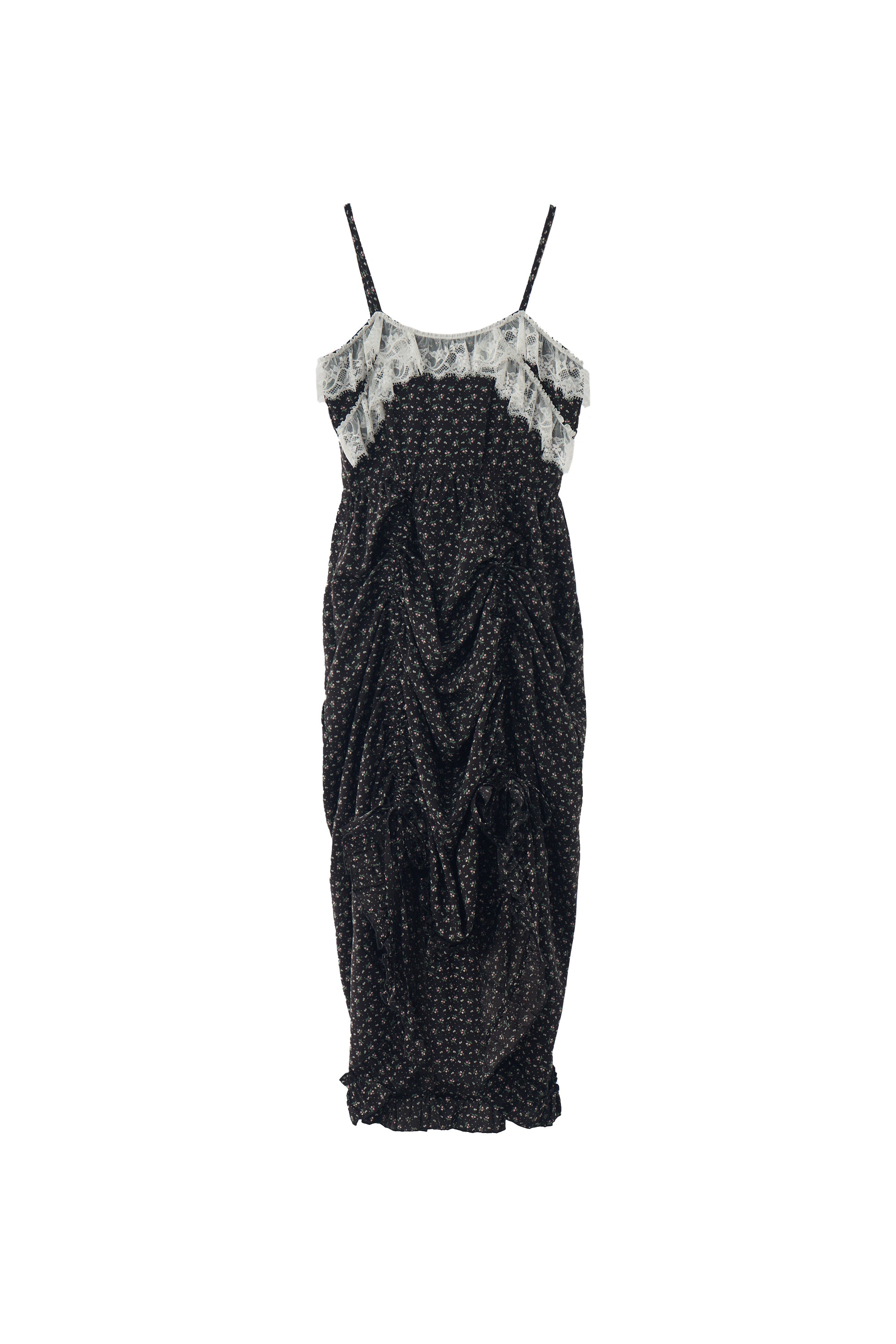 lace drawstring onepiece