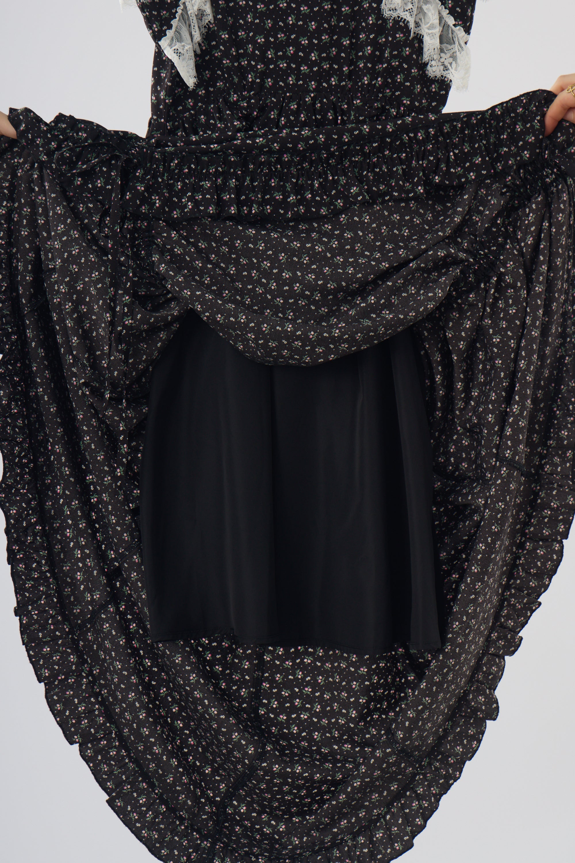 lace drawstring onepiece